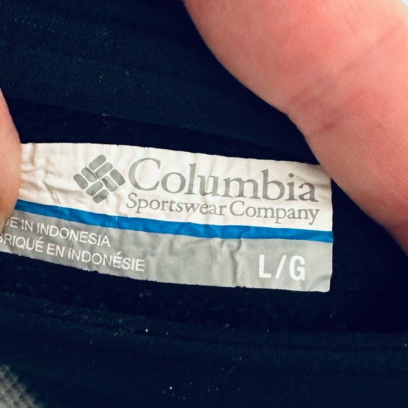 Women’s Heavyweight Columbia Black Drawstring Hoodie - Large - Picture 5 of 6